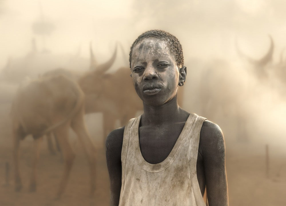 Mundari boy portrait, South Sudan