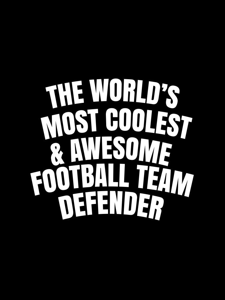 Le défenseur d'équipe de football le plus cool et génial du monde