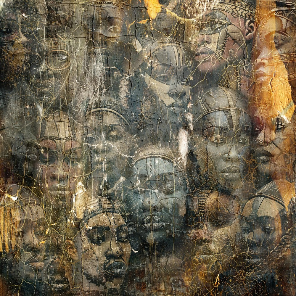 African Art Illustration Wallart 001