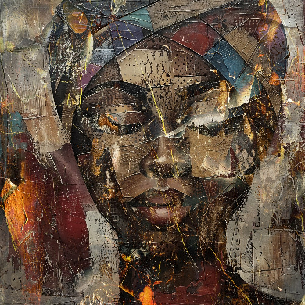 African Art Illustration Wallart 025