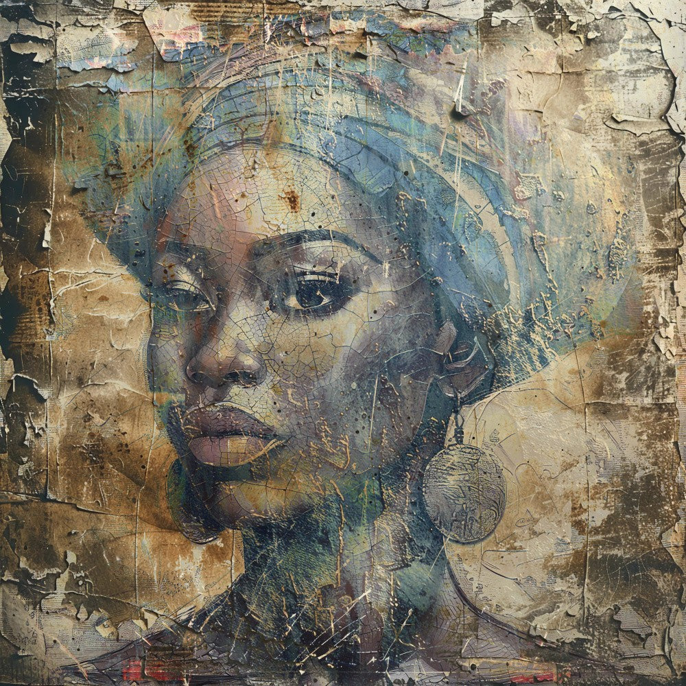 African Art Illustration Wallart 052