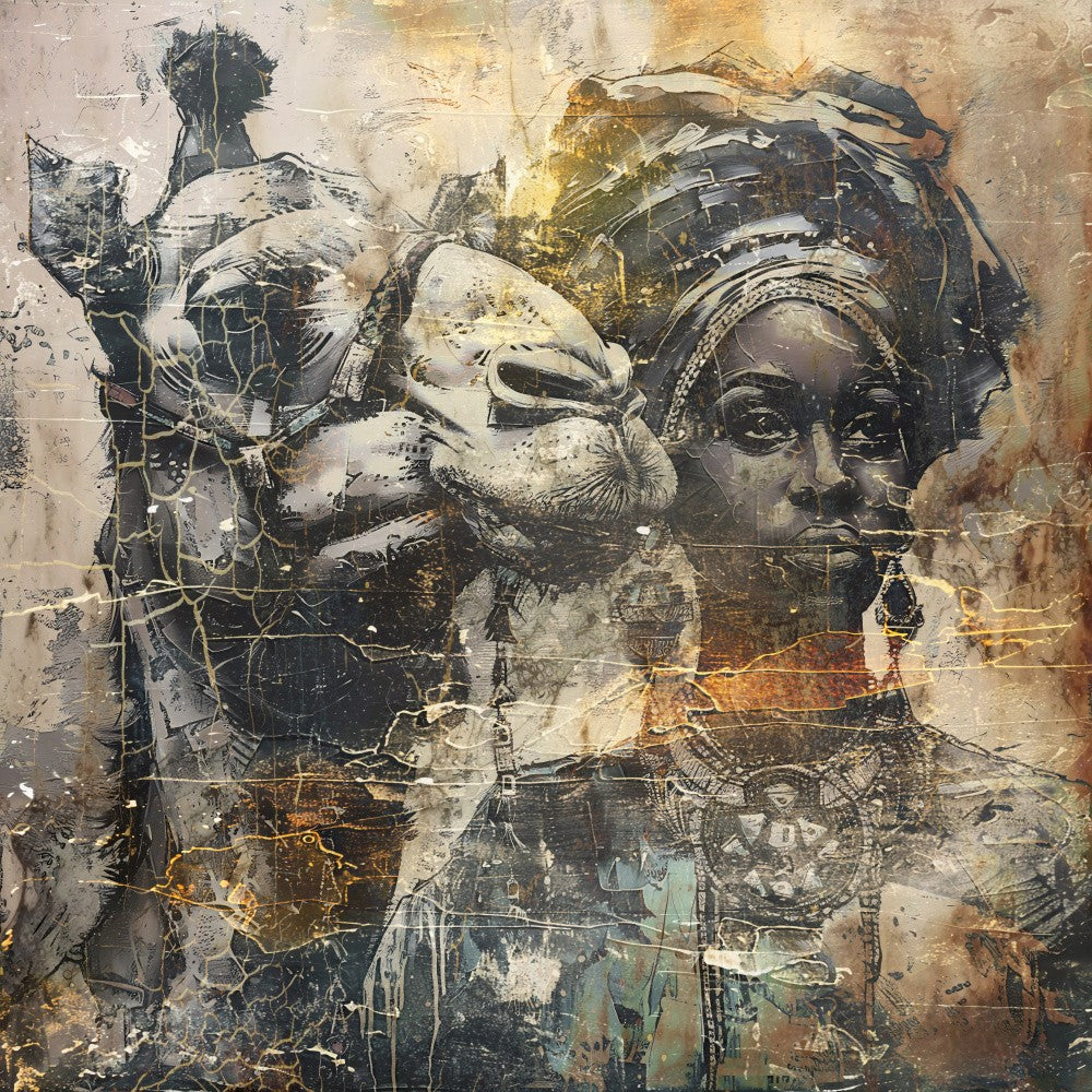 African Art Illustration Wallart 061