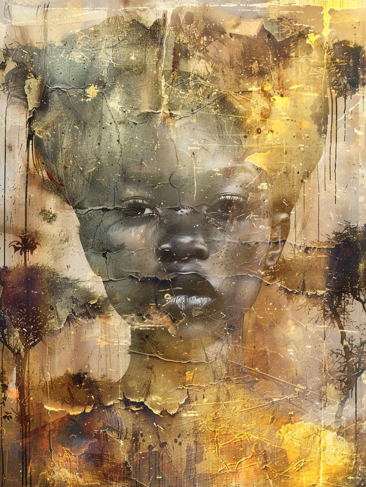 African Art Illustration Wallart 081