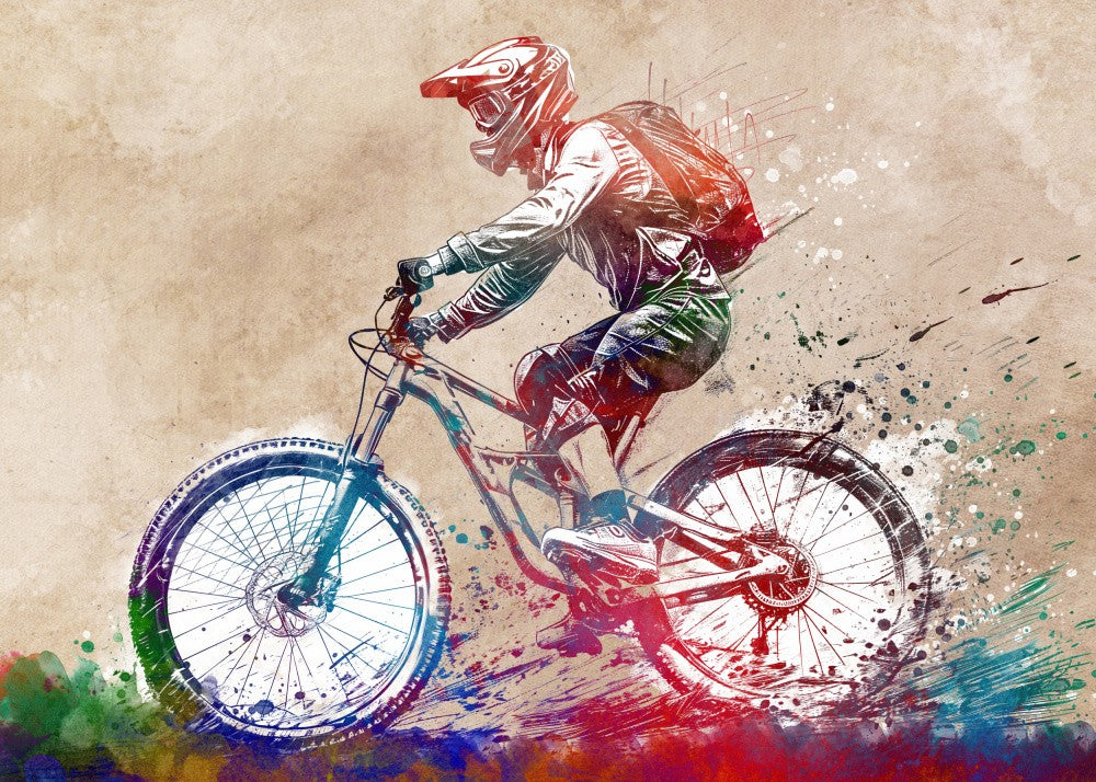 BMX biker sport art