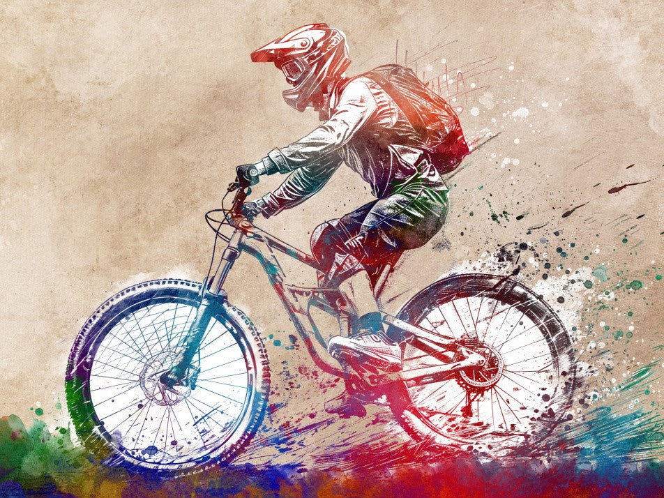 BMX biker sport art