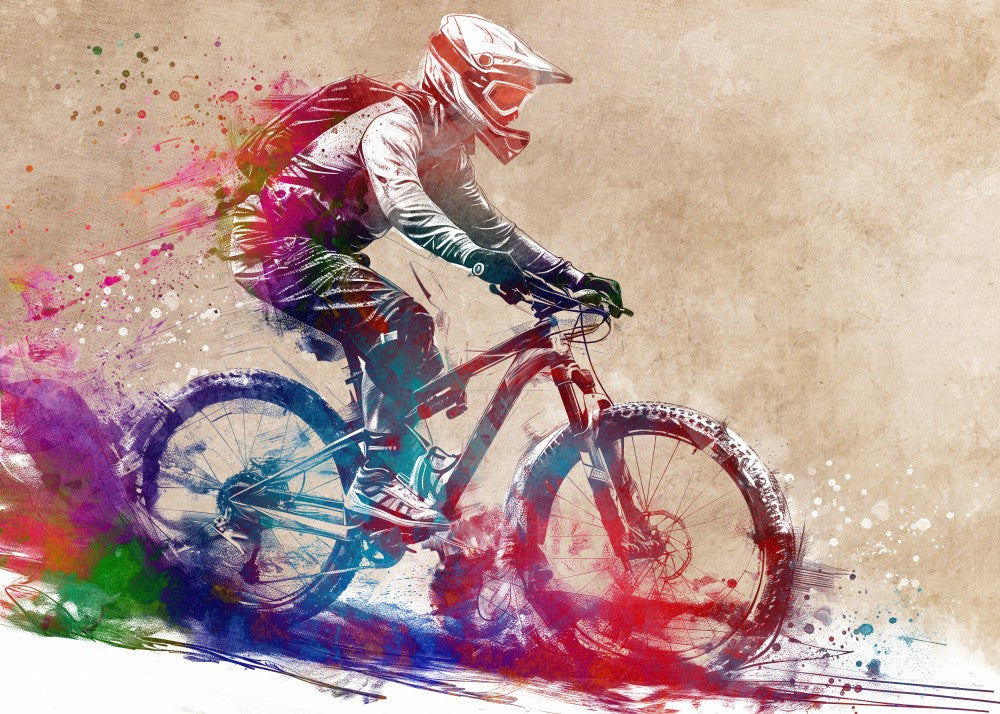 BMX biker sport art