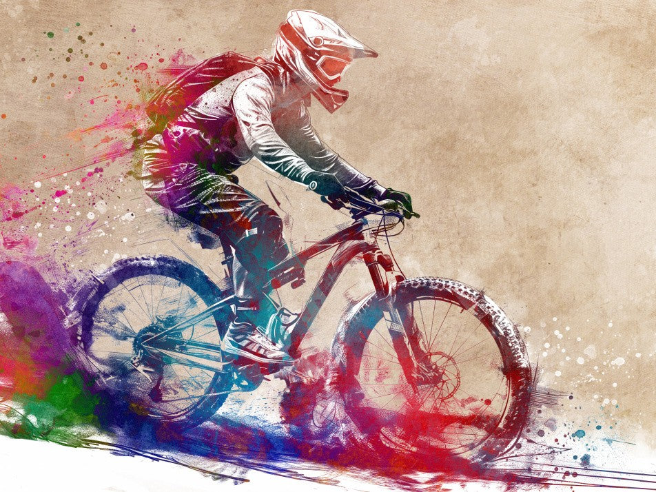 BMX biker sport art