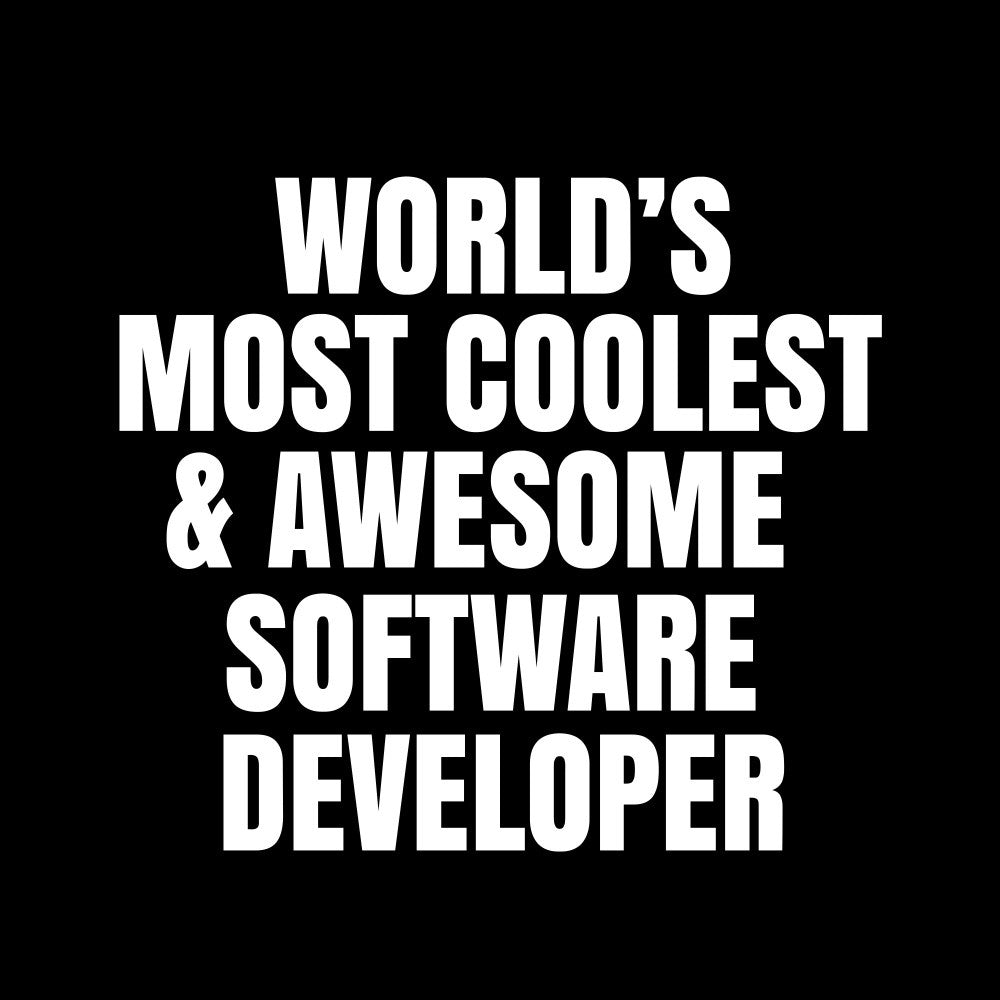 Der coolste und großartige Softwareentwickler der Welt