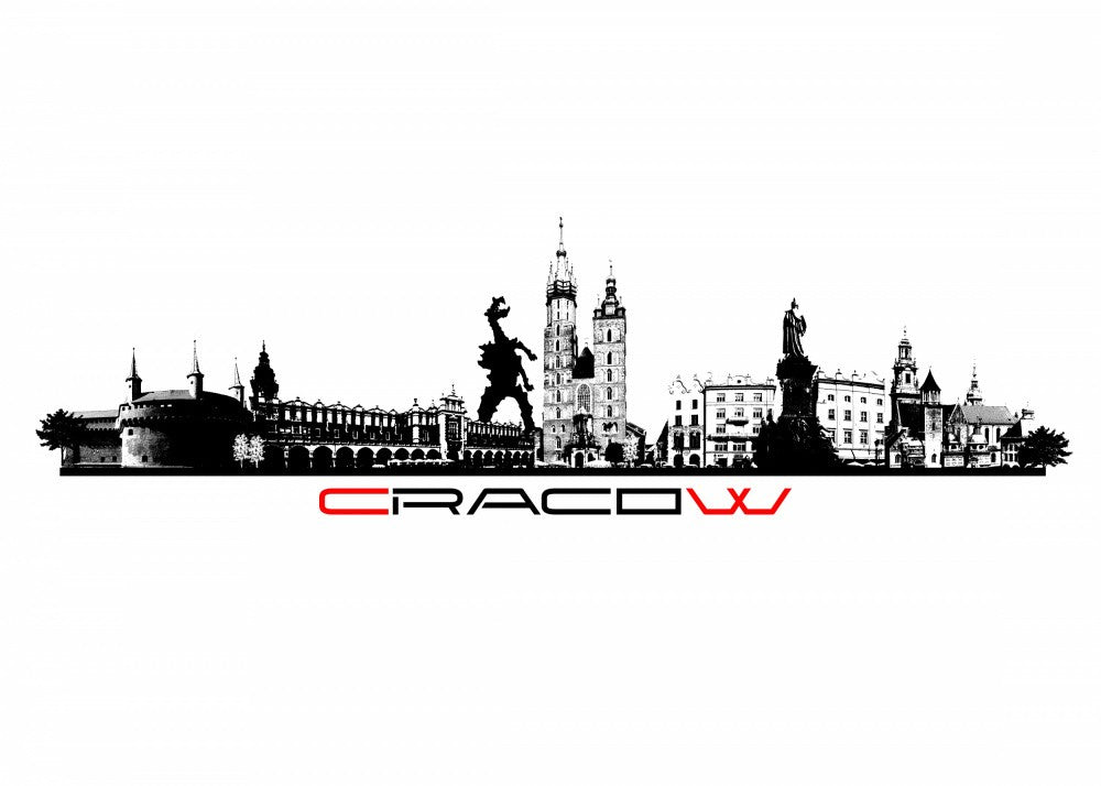 Cracow Poland Skyline City Art (5)