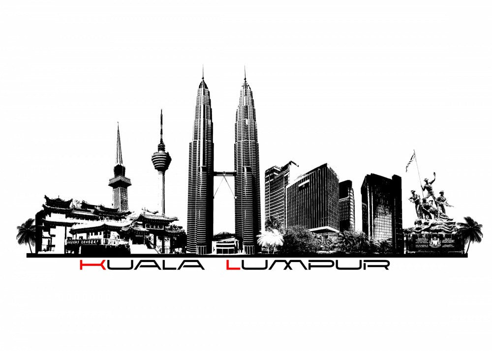 Kuala Lumpur Skyline City Art (2)