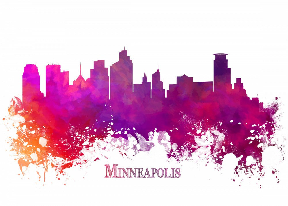 Minneapolis Usa Skyline City Arts (2)
