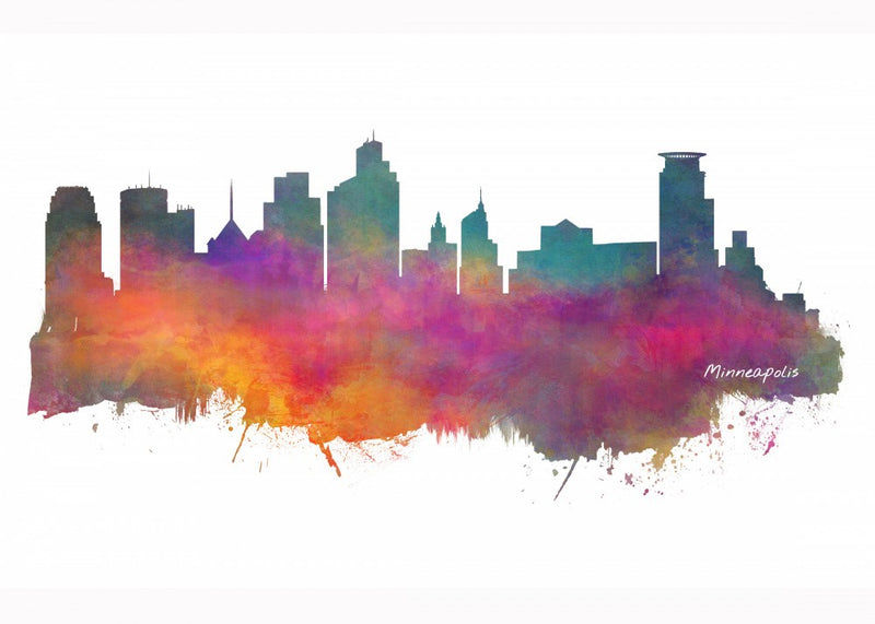 Minneapolis Usa Skyline City Arts (1)