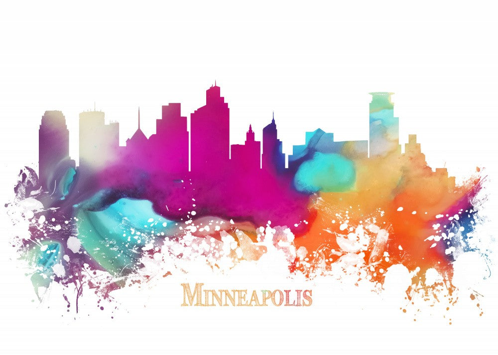 Minneapolis Usa Skyline City Arts (3)