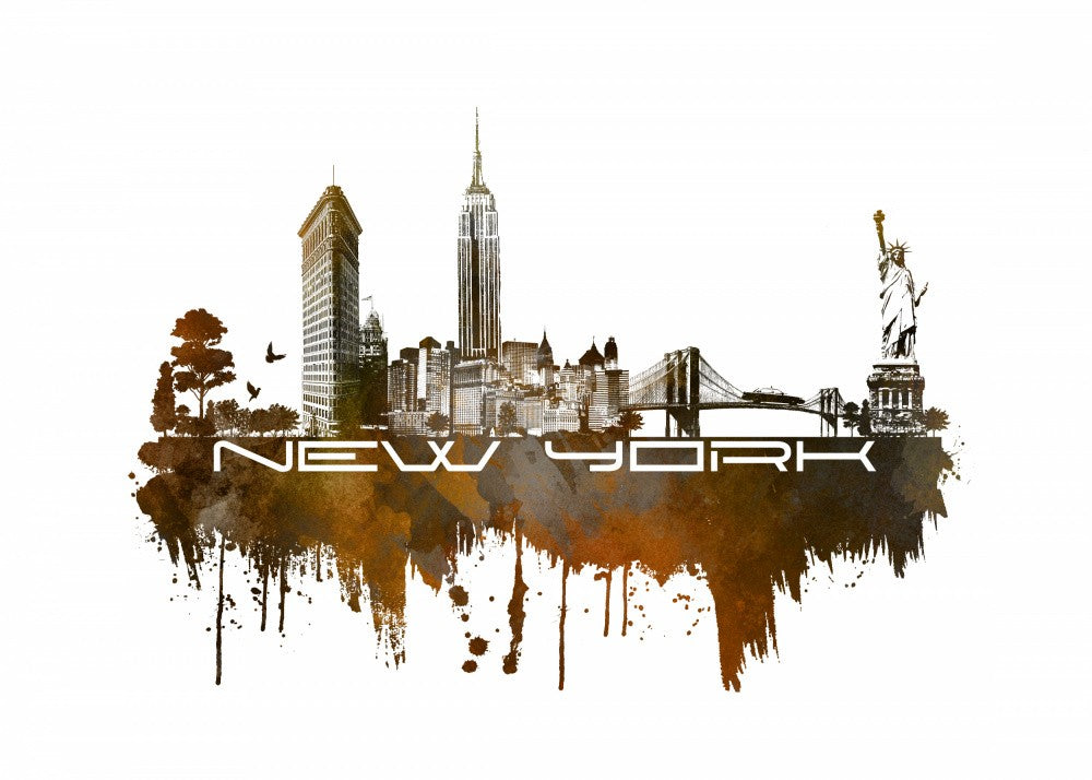 New York City Usa  Skyline City Art (2)