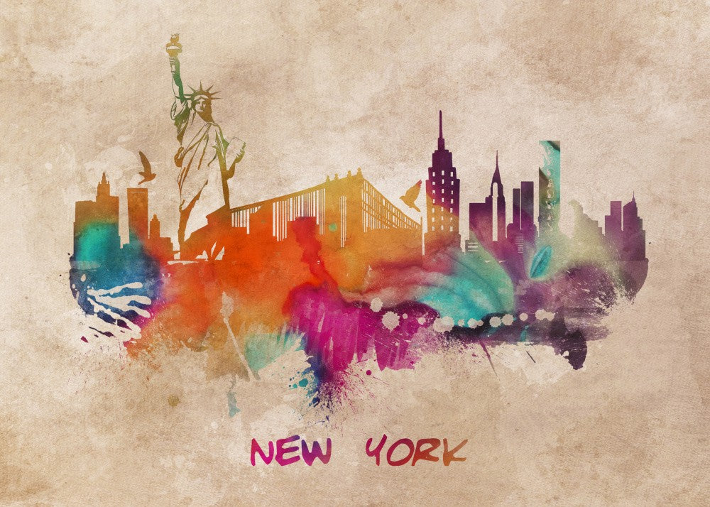 New York City Usa  Skyline City Art (1)