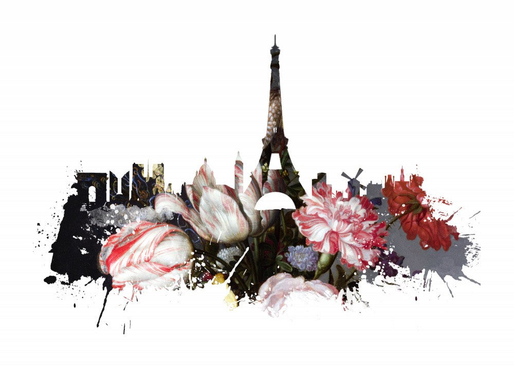 Paris France Skyline Sport Art (3)