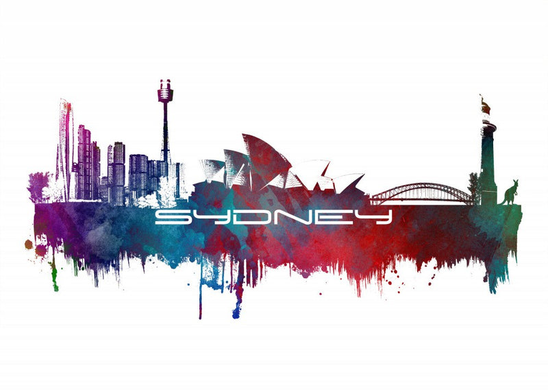 Sydney Australia Skyline City Art (2)