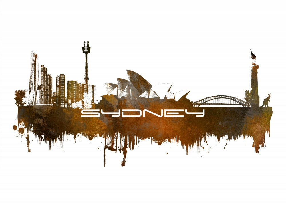 Sydney Australia Skyline City Art (3)