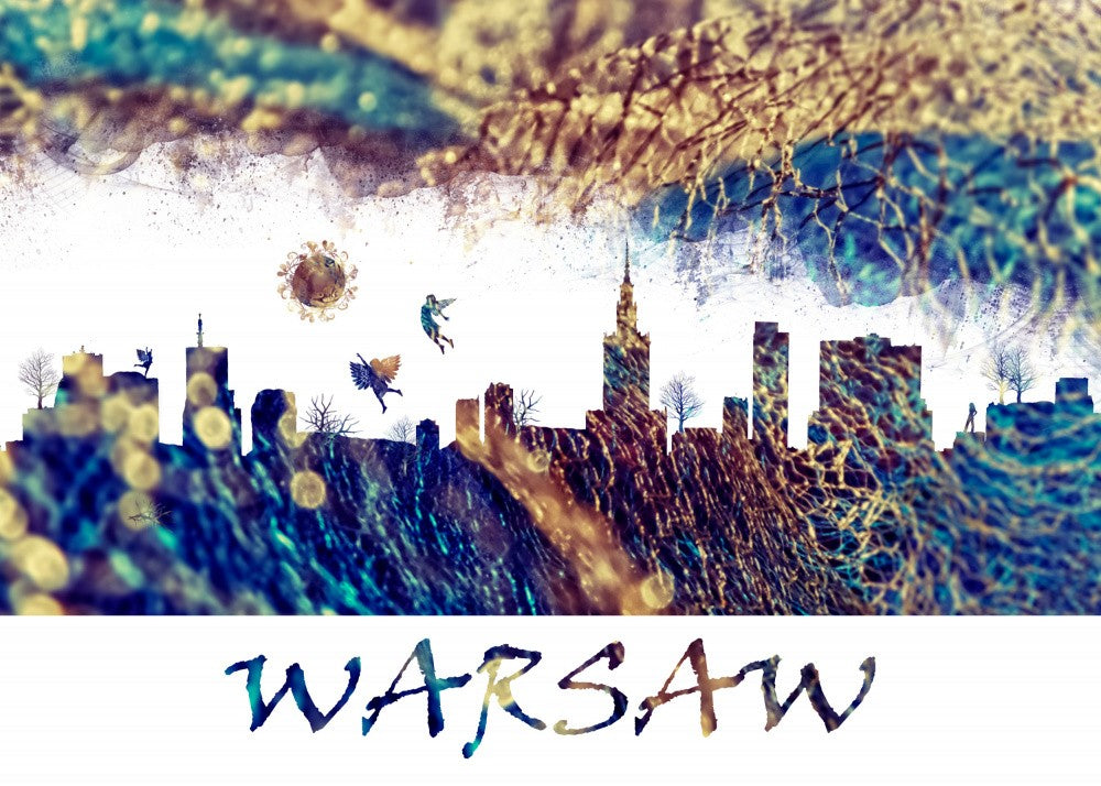 Warsaw Skyline Magic City Art