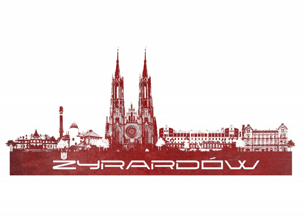 Żyrardów Poland Skyline City Art (2)
