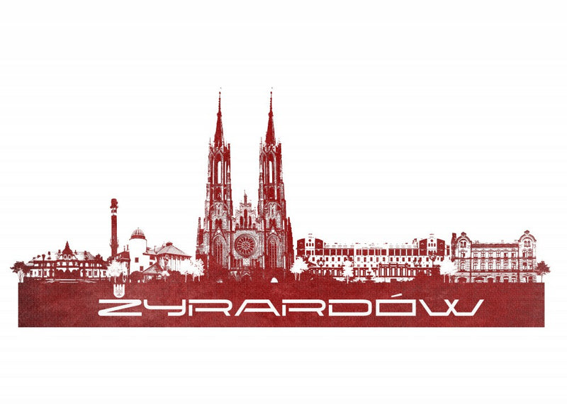Żyrardów Poland Skyline City Art (2)