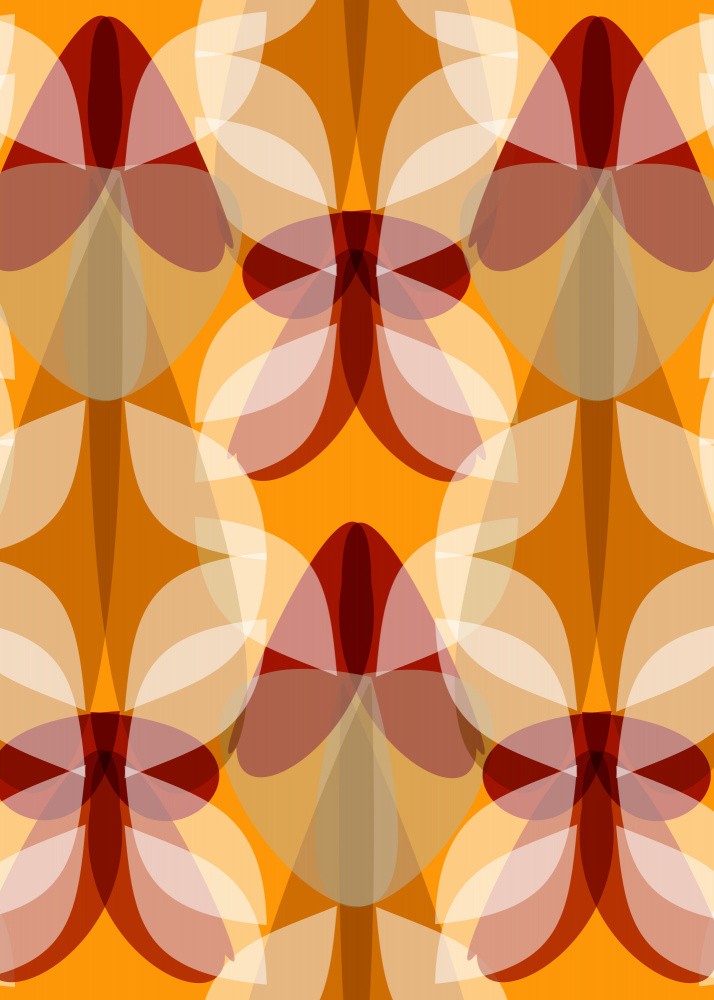 Jade Floral Orange Leigh Bagley