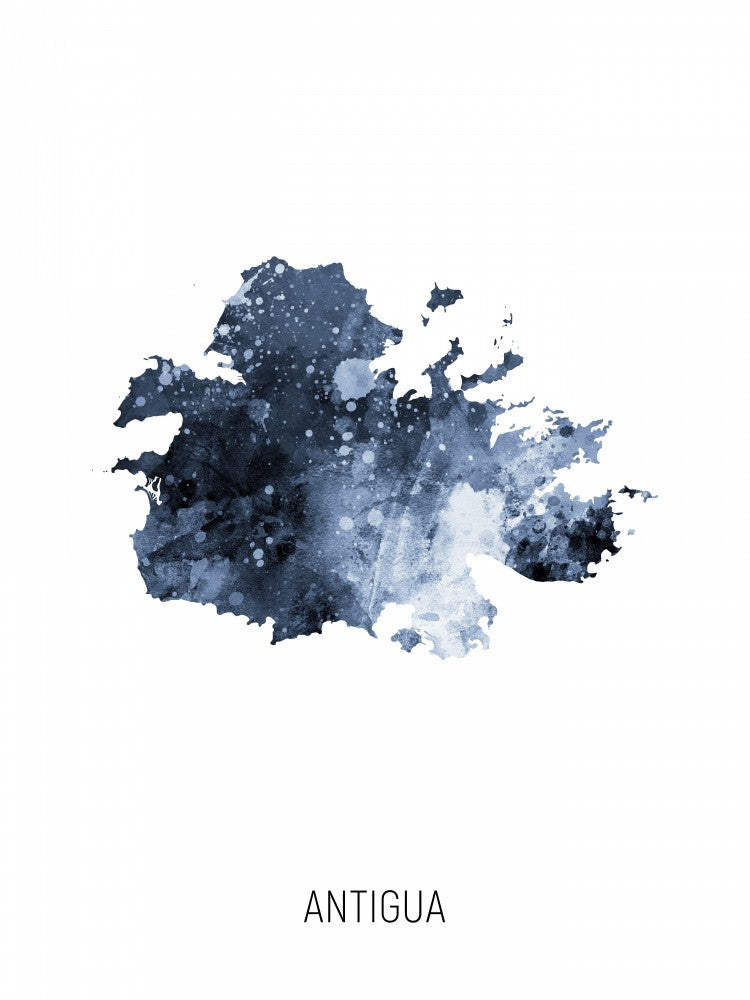 Antigua Watercolor Map