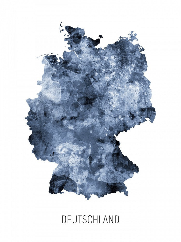 Deutschland Watercolor Map