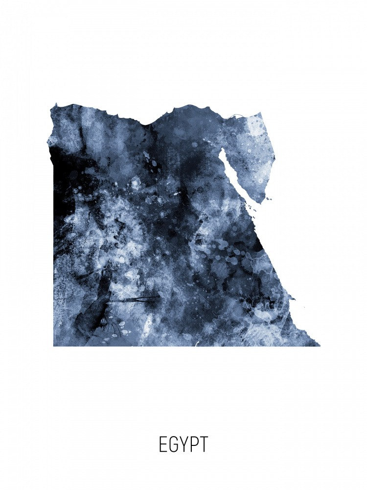 Egypt Watercolor Map