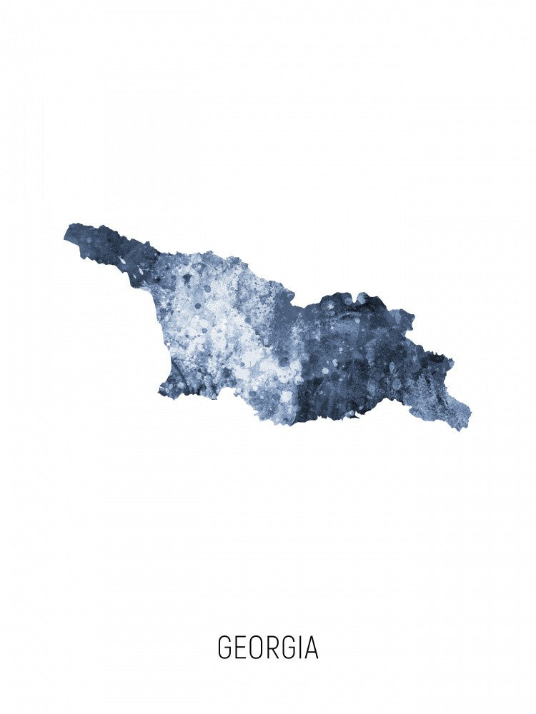 Georgia Watercolor Map