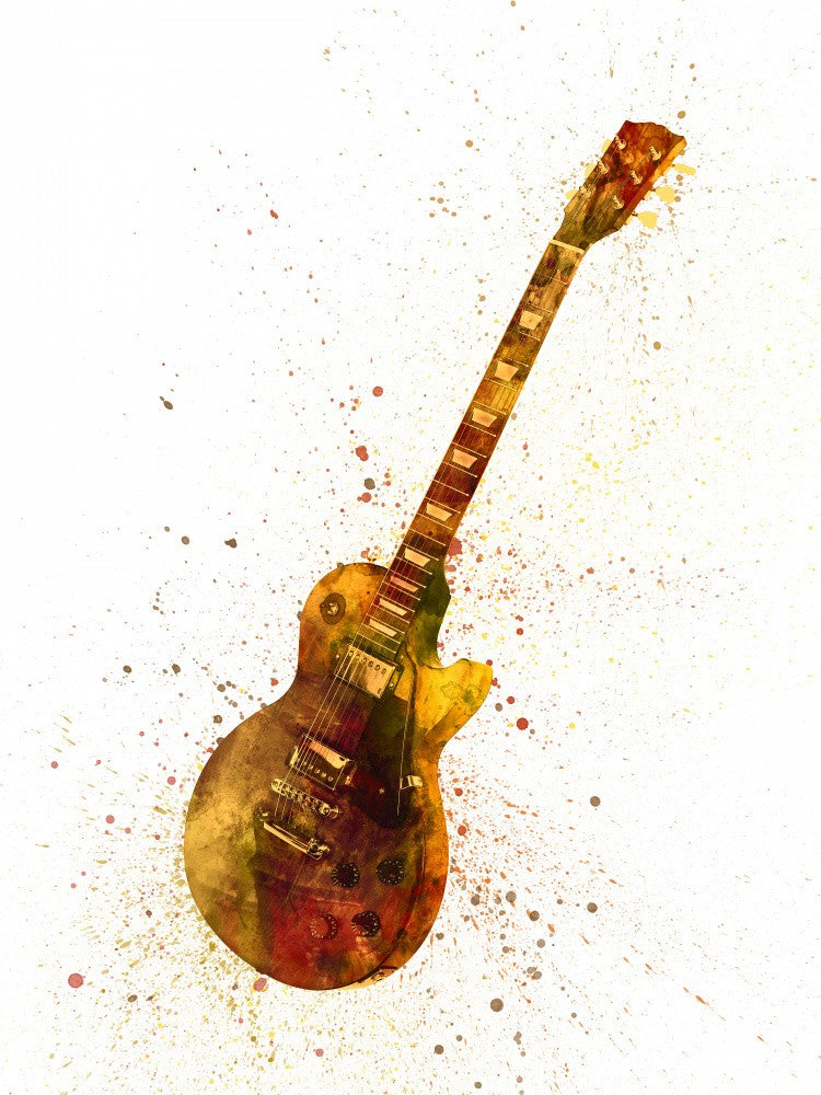 Electric Guitar Abstract Watercolor II