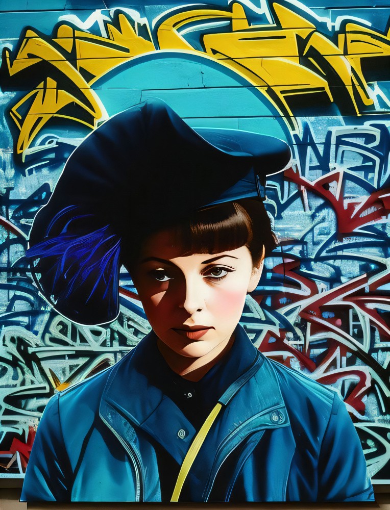 Graffiti-Schönheitsserie
