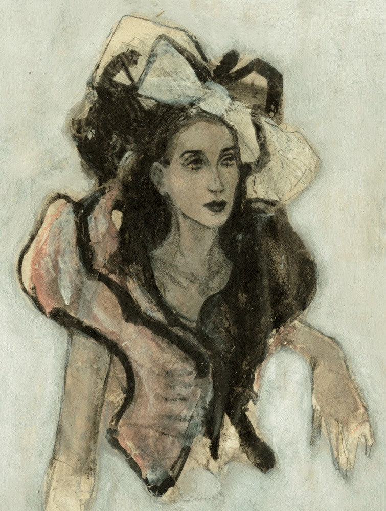 Woman With A Delicate Bow In Her Hair
