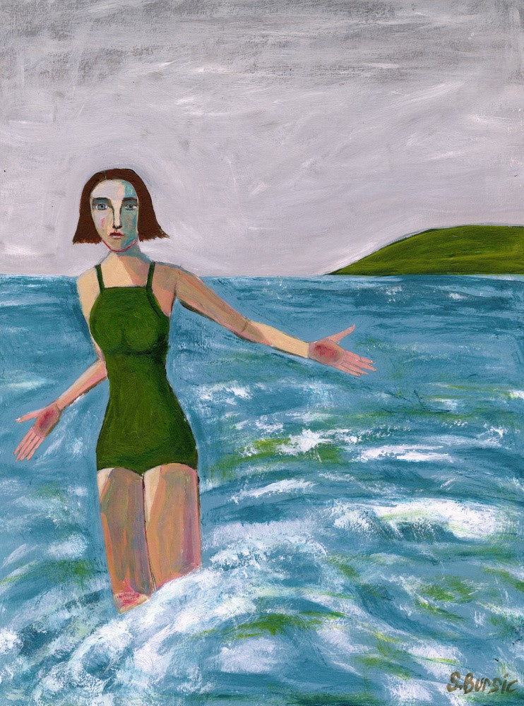 Woman by the sea