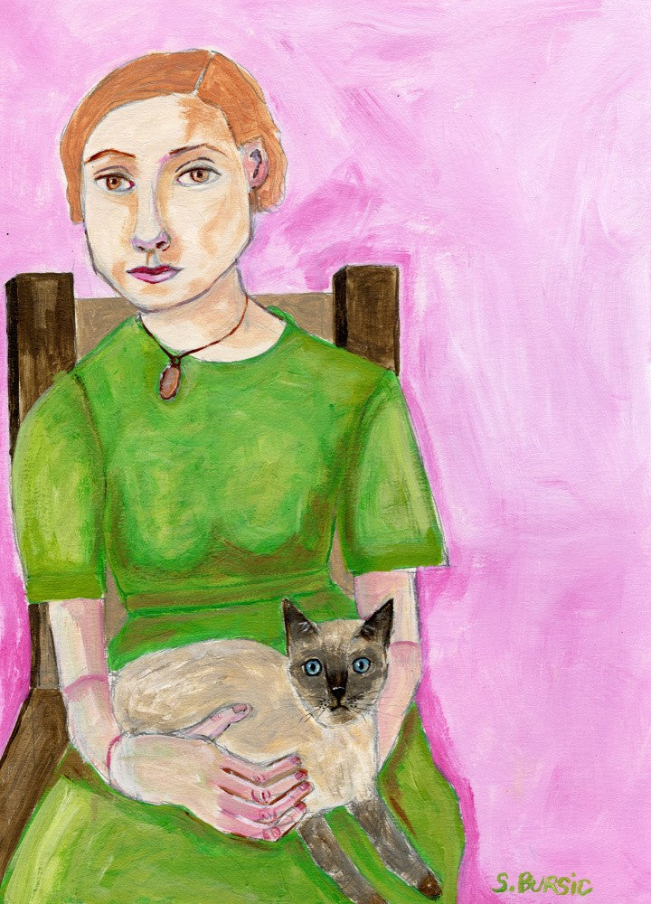 Lady with Cat