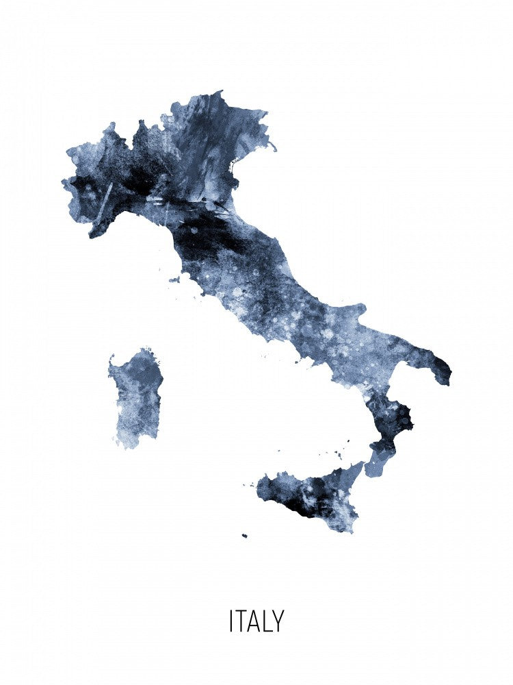 Italy Watercolor Map