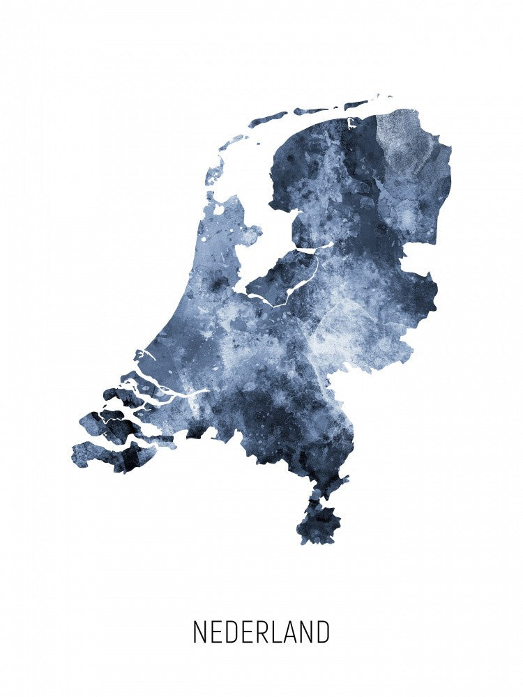 Nederland Watercolor Map