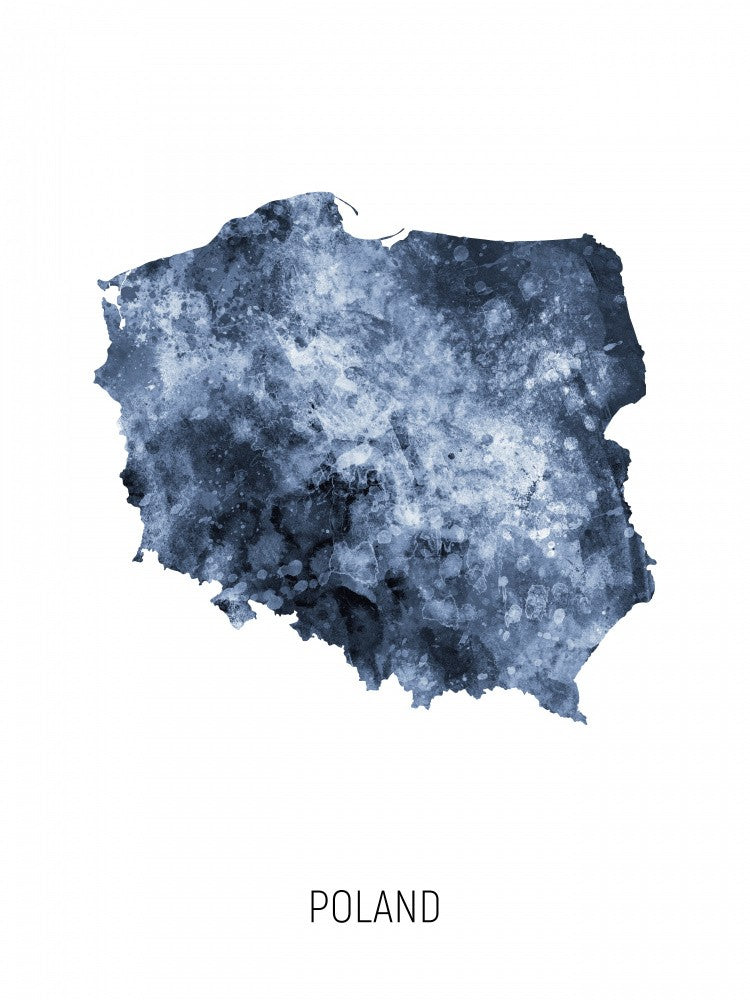 Poland Watercolor Map