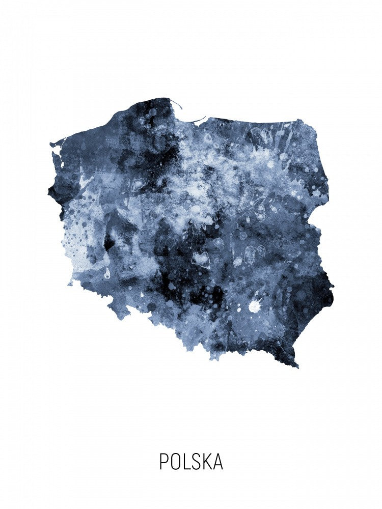 Polska Watercolor Map