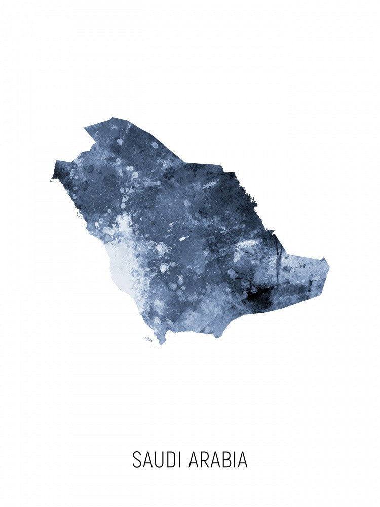 Saudi Arabia Watercolor Map