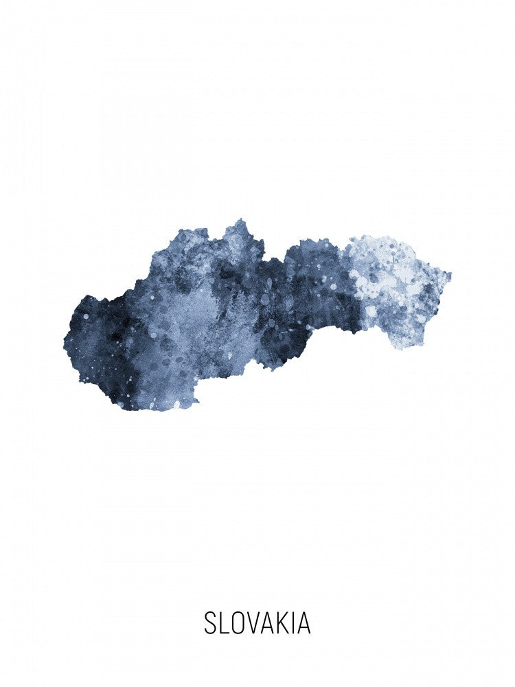 Slovakia Watercolor Map