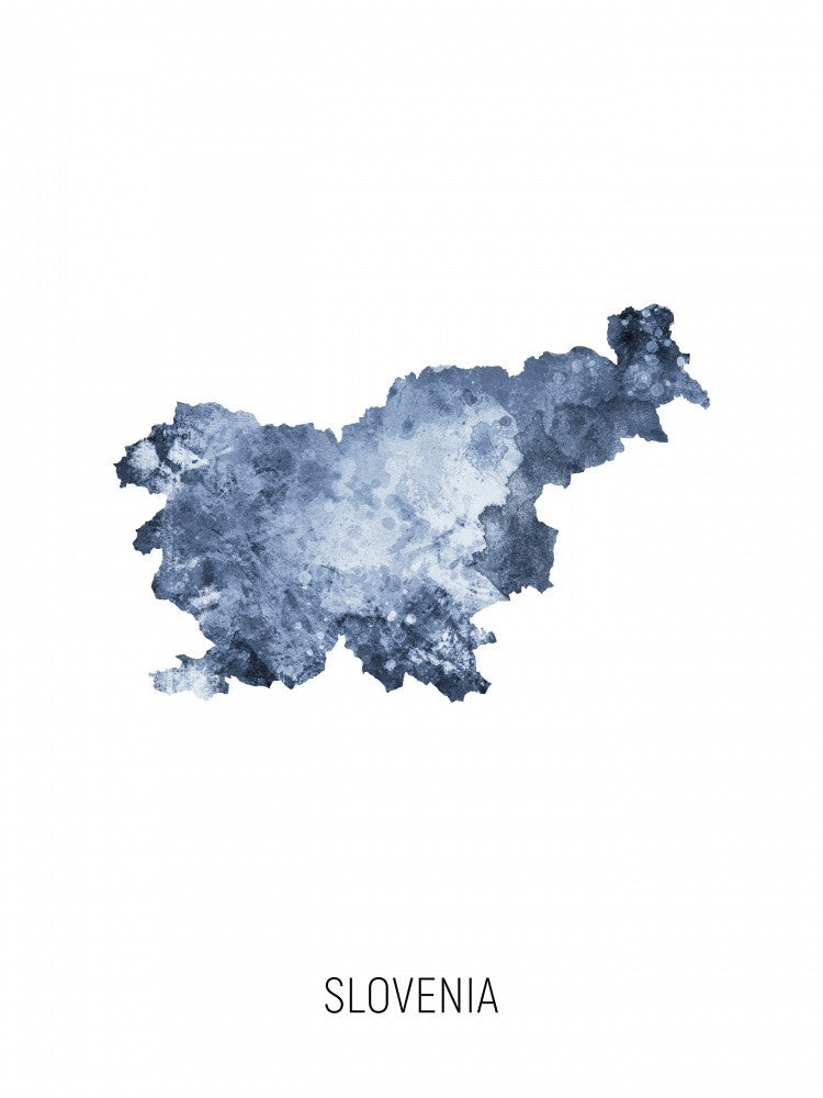 Slovenia Watercolor Map