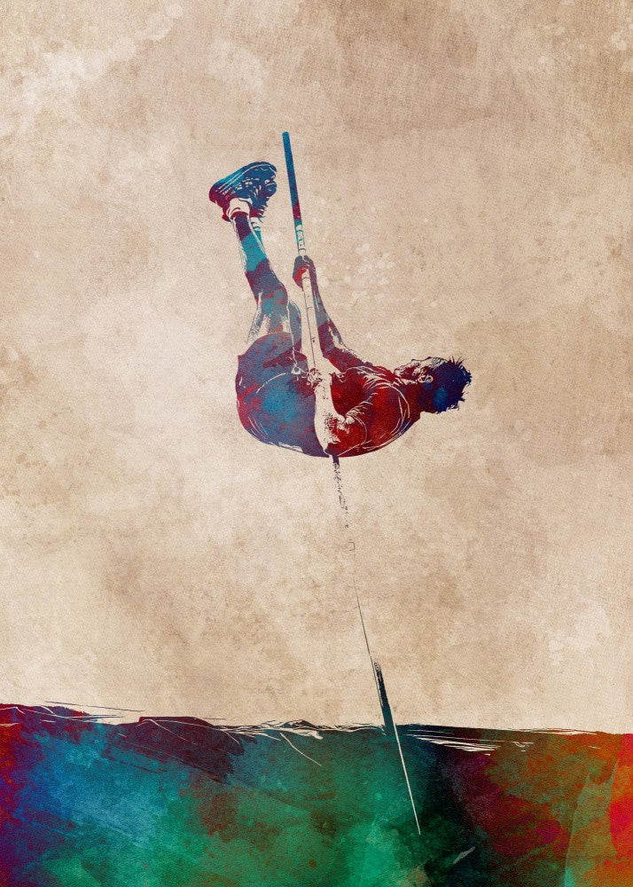 Pole Vault Sport Art