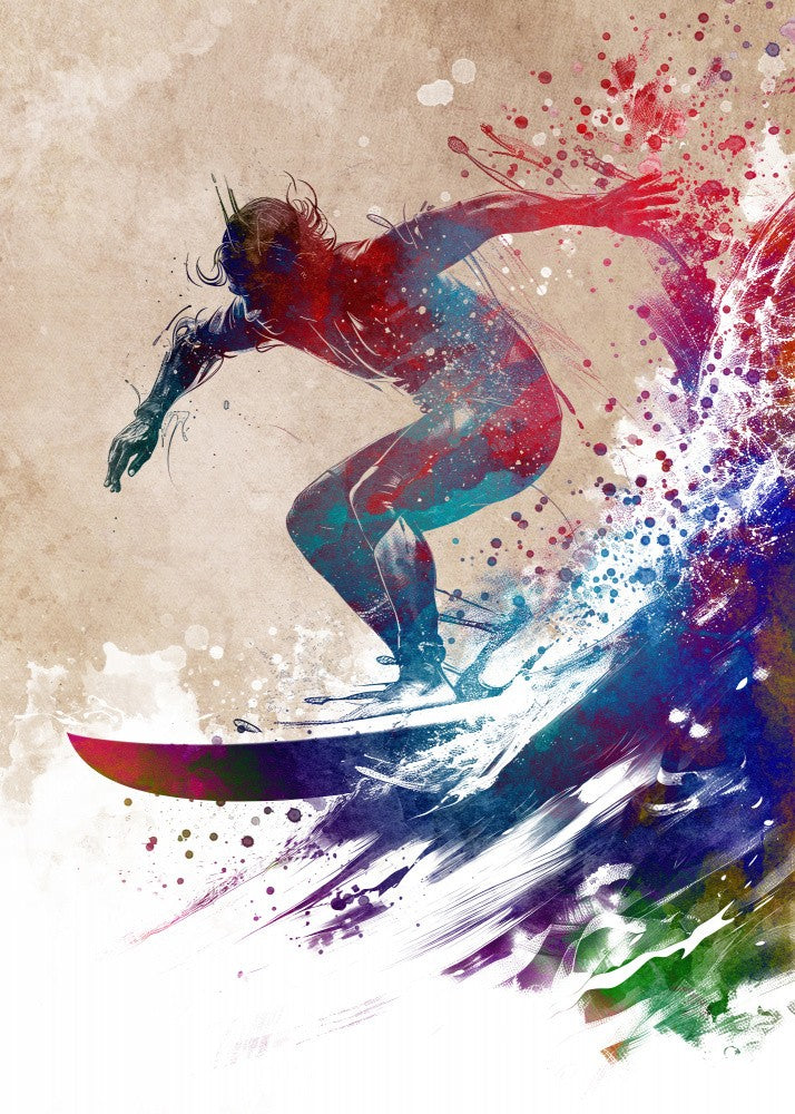 Surfing Sport Art