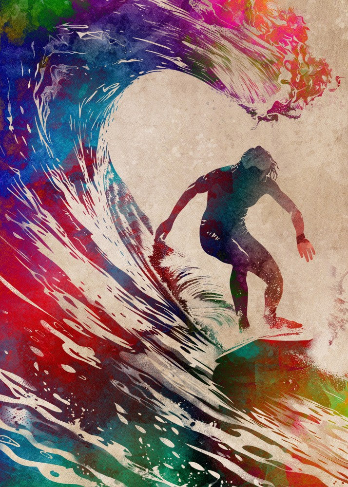 Surfing Sport Art