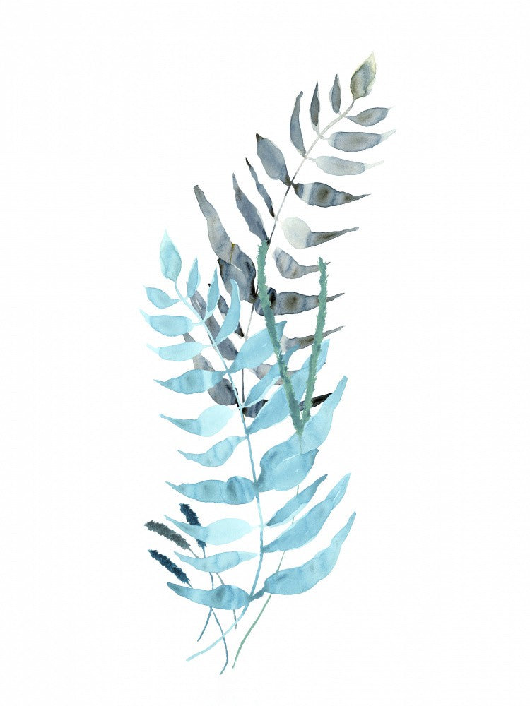 Blue Watercolour Flowers 1