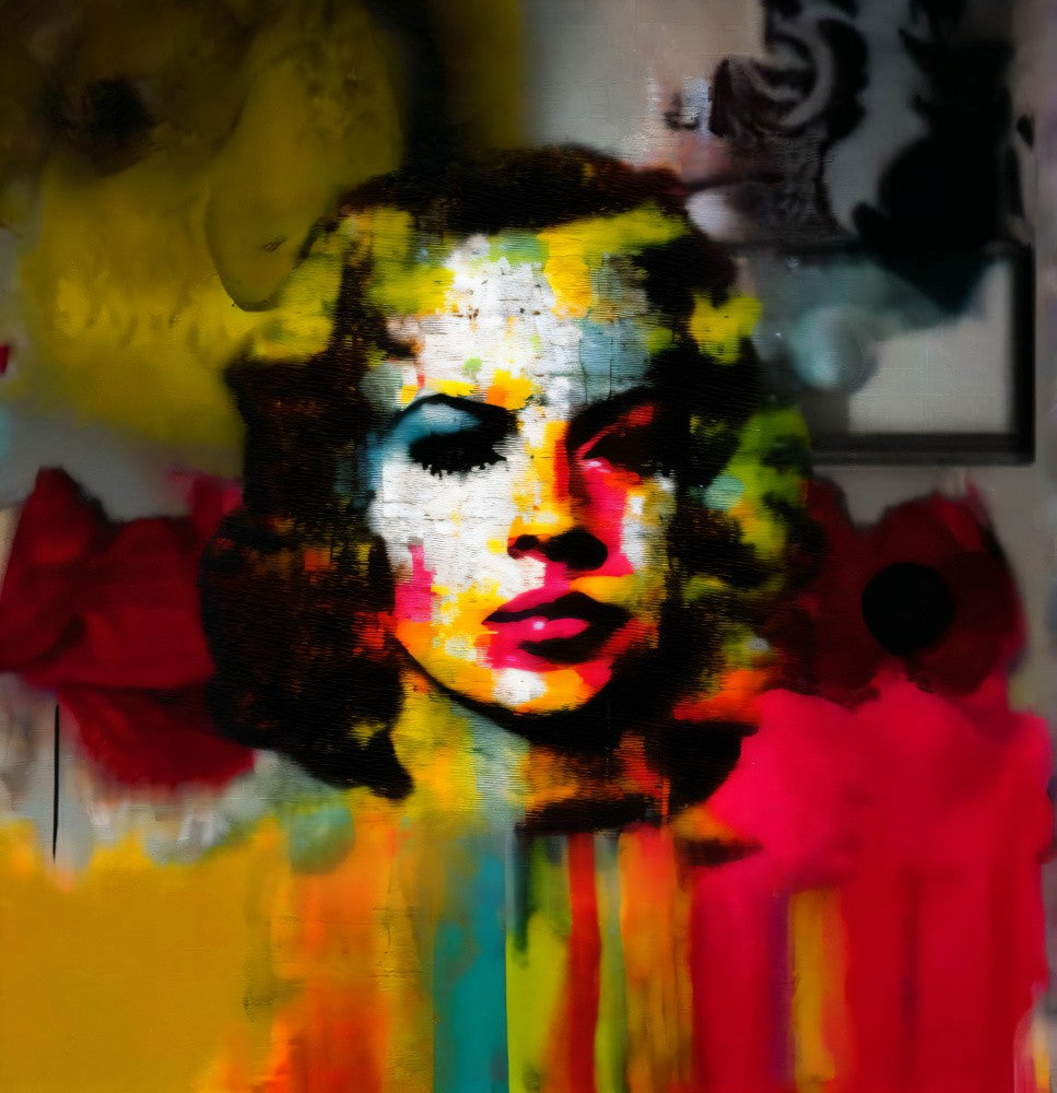 Abstract Mix Media Portrait