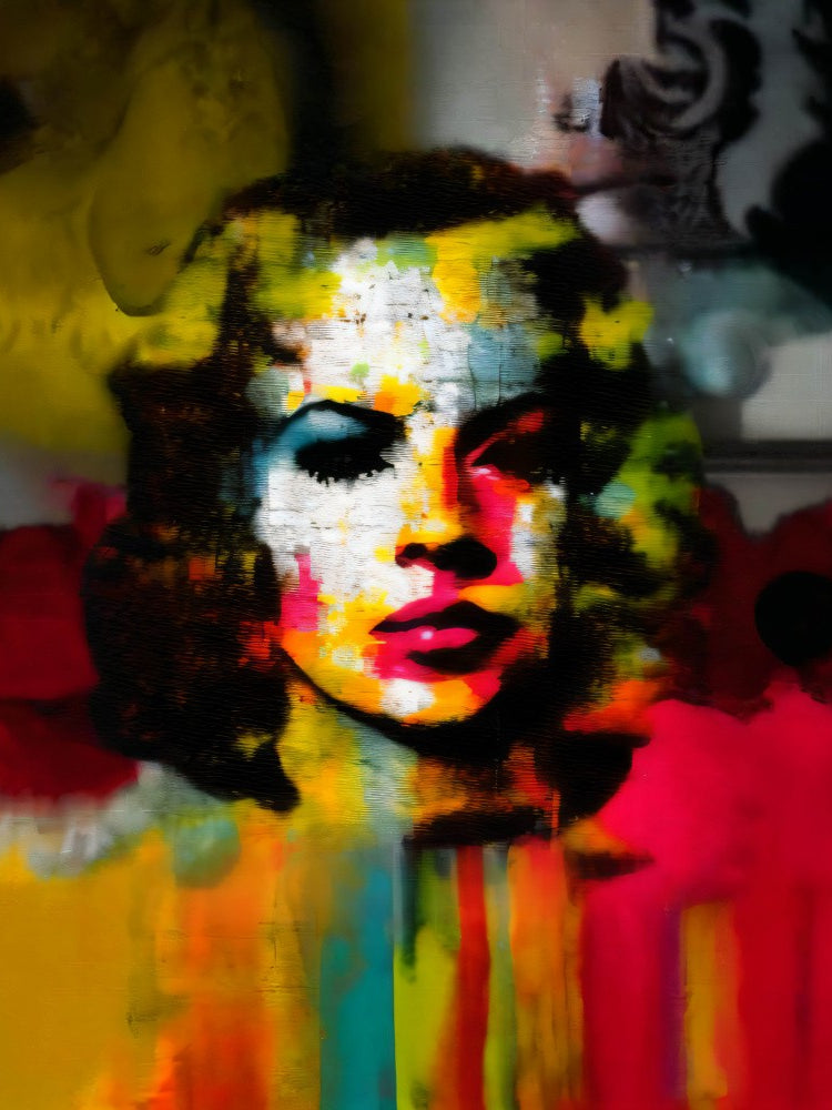 Abstract Mix Media Portrait