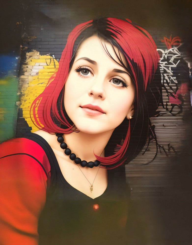 Graffiti-Schönheitsserie