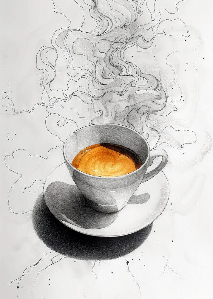 I Love Coffee Food Illustration Art (8)